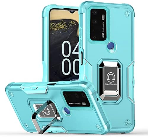 Vatkyc for Cricket Dream 5G / AT&T Radiant Max 5G / Cricket Innovate 5G Case, Military-Grade Slim Fit Phone Case with Ring Magnetic Car Mount Kickstand, Mint