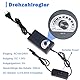 Jvnvlki Hubkolbenmotor Linearaktuator DC 24V DIY Motor Hub 3cm-15cm 120rpm mit Drehzahlregler und Ende Verbinder