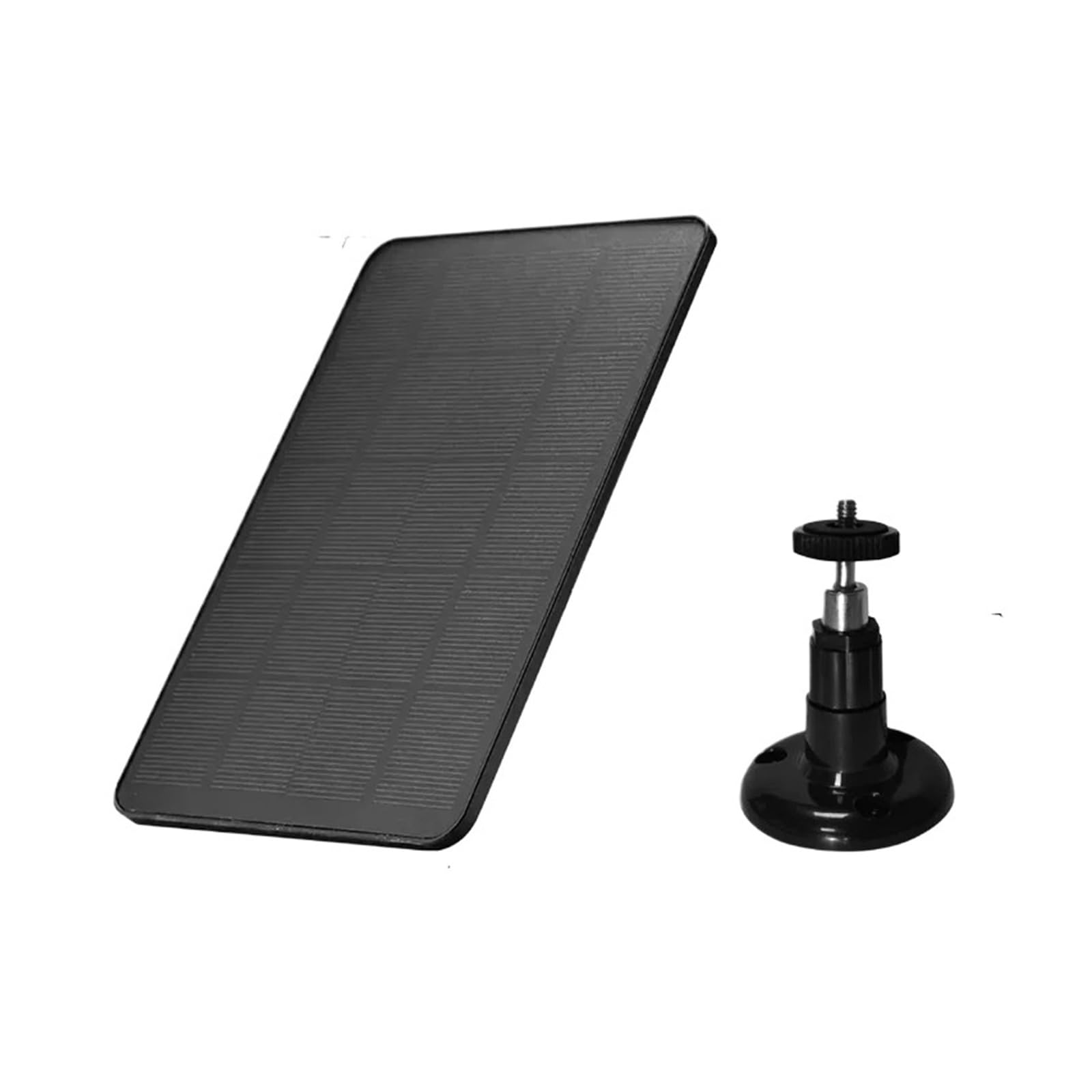 Solar Panel 10W 5V Charging Panel Doorbell Surveillance Camera Low Consumption Security Surveillance Type-C Output 10W(Black)