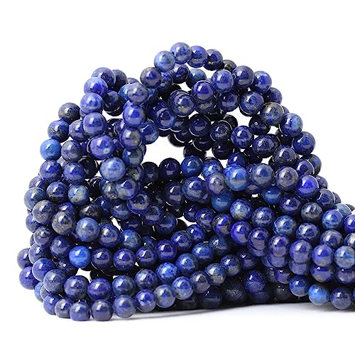 CHEAVIAN 60PCS 6mm Natural Lapis Lazuli Gemstone Round Loose...