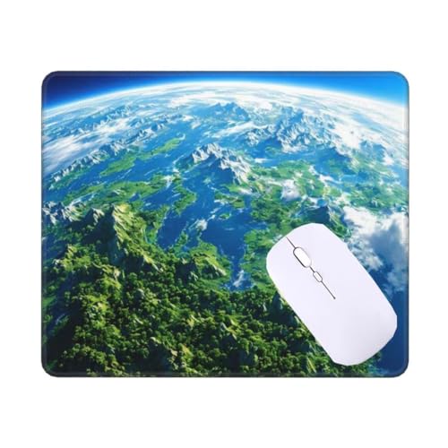 Tapis de Souris Carte du monde Tapis de Souris Gamer, Tapis de Souris 60 x 40 cm Sous Main Bureau Imperméable Tapis Souris, Bords Surpiqués Tapis de Bureau pour Bureau Decor, Cadeaux pour Femmes T9803