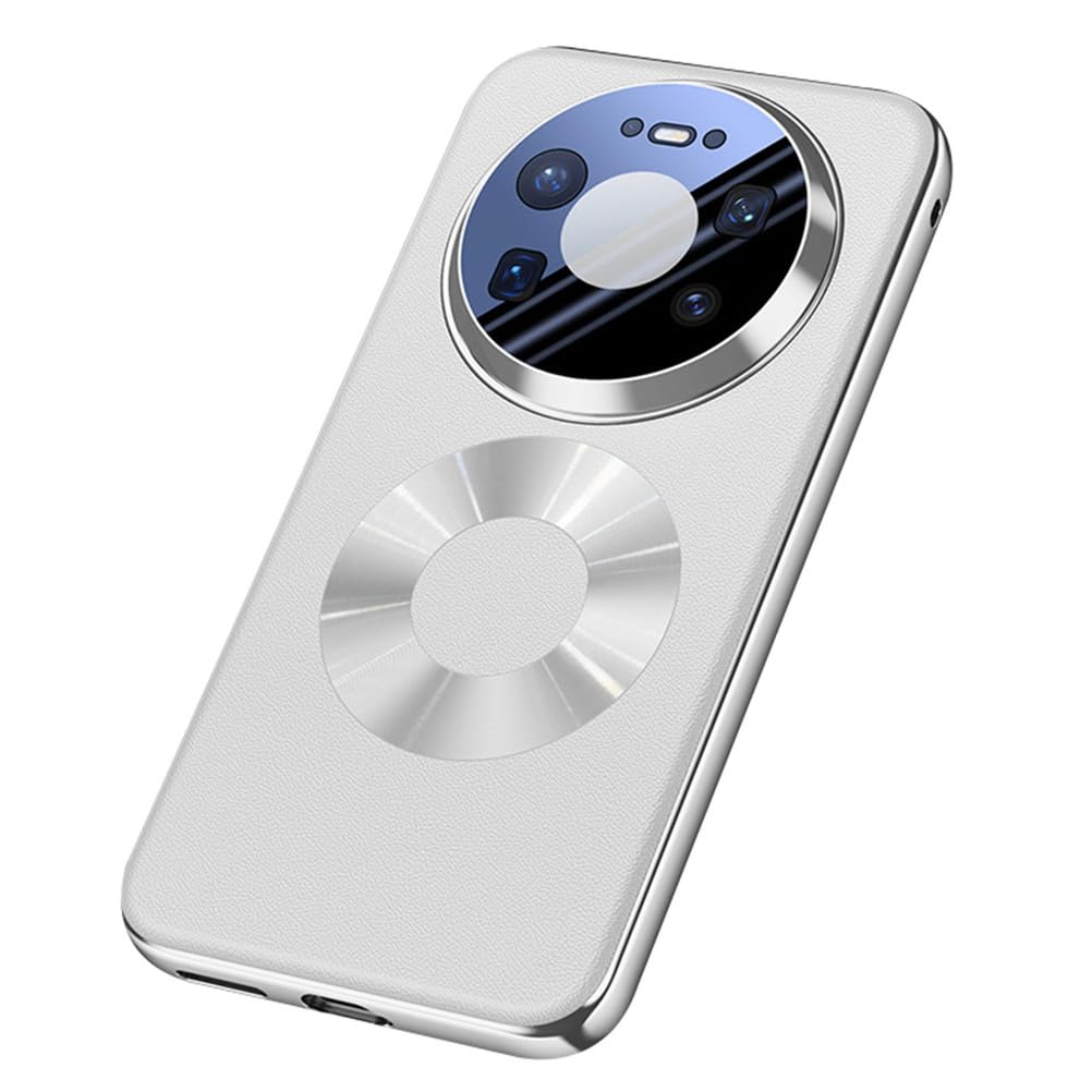 Protège caméra Huawei Mate 80 Pro Max étui cuir magnétique vert