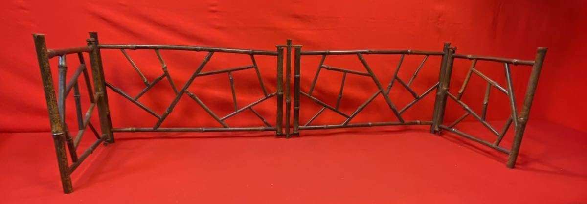 Amazon.co.jp: 煎茶道具『黒竹結界風炉先』折りたたみ式竹製茶事茶会