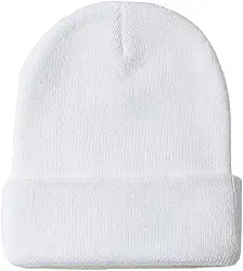 Chapéu de malha térmica unissex - Gorro elástico macio para homens e mulheres, boné de caveira de inverno para clima frio