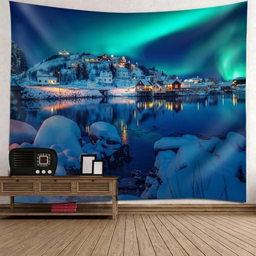 Tapisserie moderne paysage aurore pour creer un cocon dans la chambre