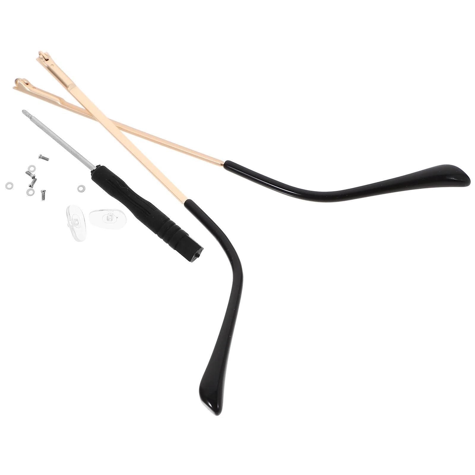 Gafas Patilla Patilla Patillas de bisagra de resorte de Metal for gafas de sol, reparación de gafas, piezas de patillas universales duraderas, 1 par