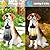 Solar Dog Statue Outdoor Decor - Beagle Dog Statue With Solar Lights for Patio, Lawn & Garden, Housewarming Gift