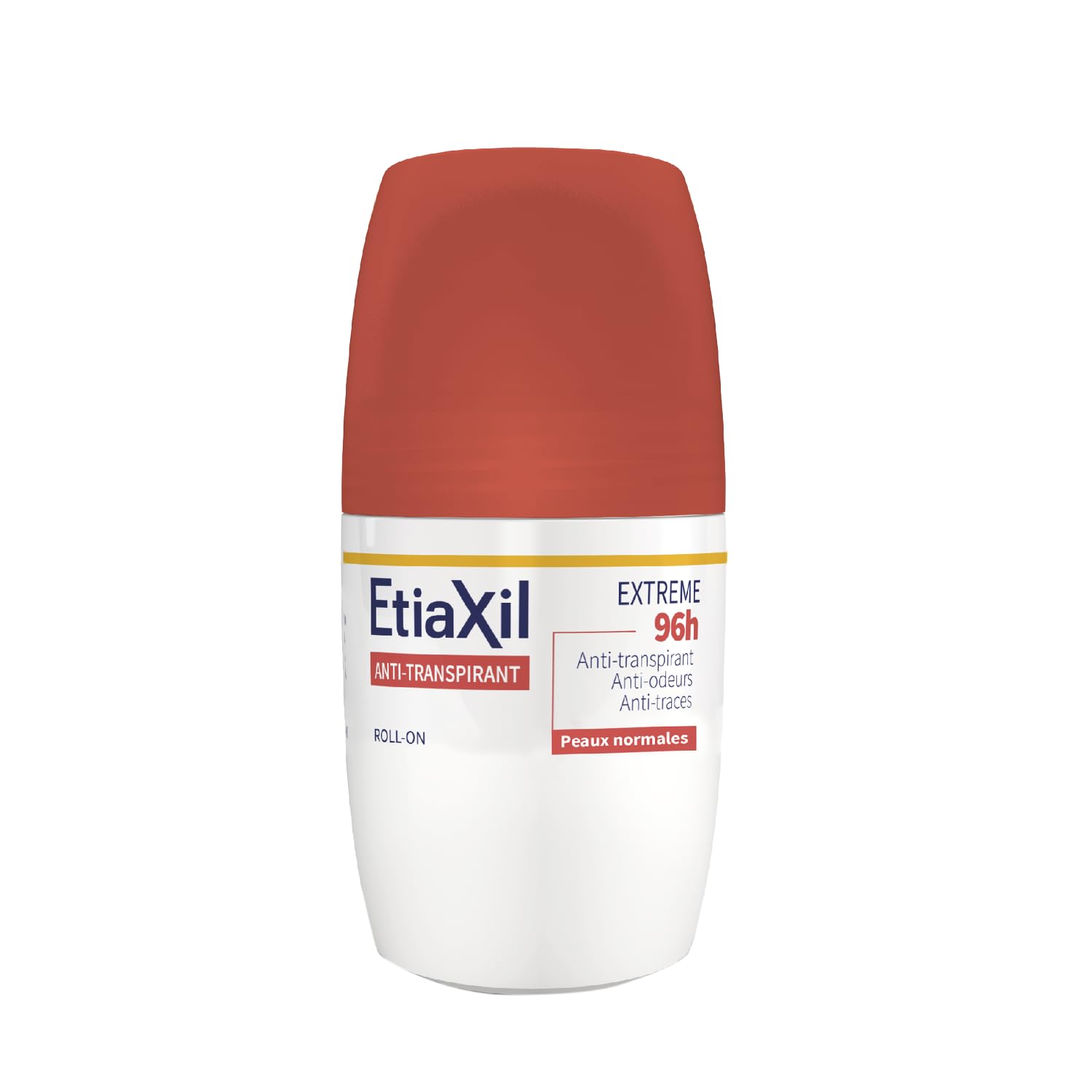 ETIAXIL - Dezodorant antyperspiracyjny - Umiarkowane pocenie się - Pachy - Ekstremalne 96 godzin - Skóra normalna - Skuteczność 96 godzin - Roll on - 50 ml