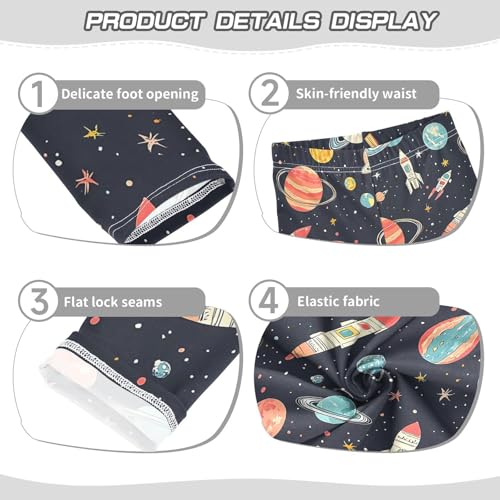 Cartoon Star Planet Girls Leggings Soft Stretch Workout Yoga Dance Pants for Kids Casual Tights3