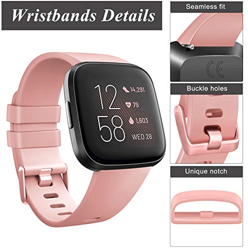 Image of AK Sports Bands Compatible for Fitbit Versa /Versa 2 /Versa SE, Soft Multi-Colors Wristbands for Fitbit Versa Lite Smart Watch Women Men