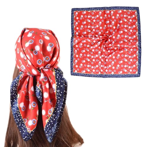 27.5x27.5 Inch Head Scarf for Women Hair Scarf Like Silk Satin Scarf for Bandana Square Scarf for Sleeping