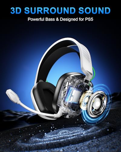 Image of Wireless Gaming Headset for Xbox Series X|S /One, PS5 PS4 PC, 100H Playtime