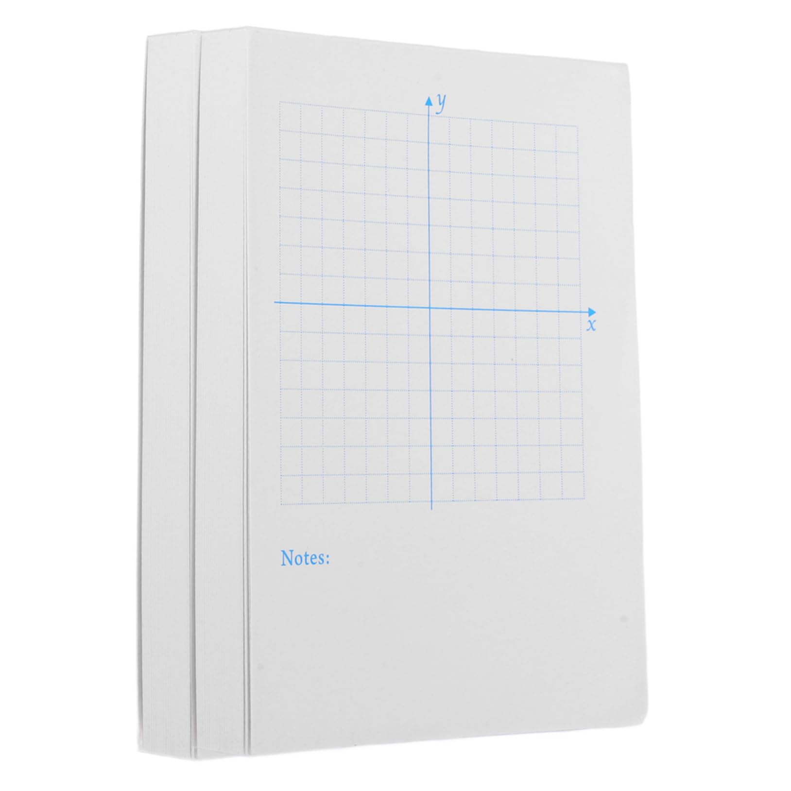 Angoily 4 Pièces Livre d'exercice de l'axe xy papier graphique papier millimétré mathématique cahier de mathématiques millimétré bloc-notes en millimétré blanche