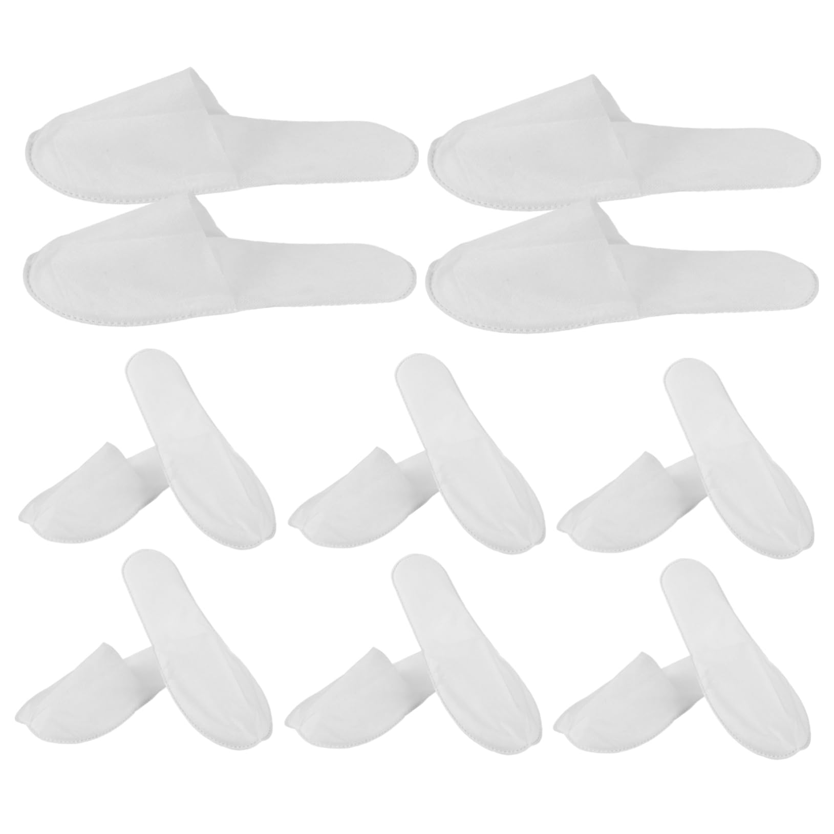 Ciieeo 10Pairs Disposable Spa Slippers for Guests Non Slip Closed Toe Design Comfortable and Pack for Hotels Spas and Home Use Bulk Slippers
