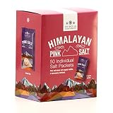 The Spice Lab Himalayan Pink Salt - Fine - 50 Salt Packets- Gourmet Pure Crystal - Pink Himalayan Sa