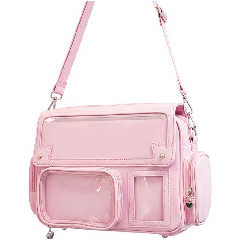 Sac à dos japonais kawaii en cuir de finition Harajuku supérieure