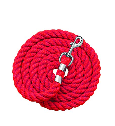 Perri's Cotton Lead, Red, 1/2