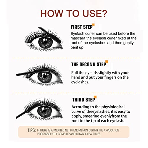 Waterproof Mascara Brown Volume and Length Waterproof,Natural Lashes Mascaras, Telescopic Mascara Hard Wearing,Eye Makeup Non-smudged, Non-caking, Lasts All Day Long.(Brown) - Image 8