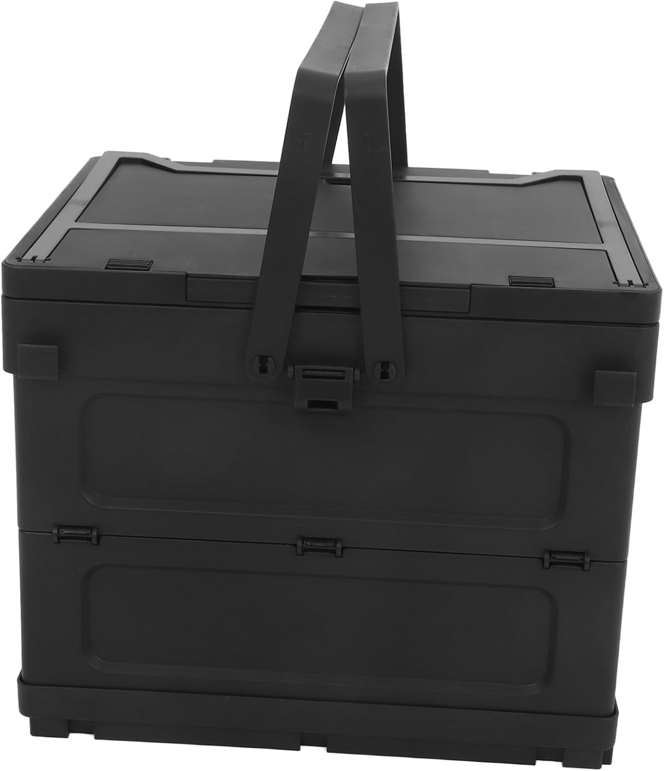 Cabilock Folding Camping Storage Box with Table Function Portable Car Trunk Organizer for Tools Food Drinks Utility Crate for Travel Outdoor Essentials