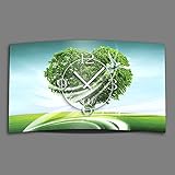 Alu Dibond weiße Taube Baum Designer Wanduhr modernes Wanduhren Design leise kein Ticken DIXTIME 3D-0101