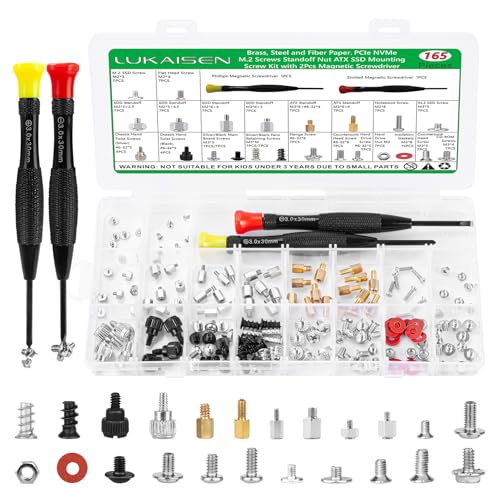165 Rs[^[XN[Lbg m[gp\R & PCCp - PCIe NVMe M.2 lW X^hItibg ATX SSD tlWLbg ChCo[Zbgt | Yf|jbPbL M2/M3/#6-32 n[hEFA