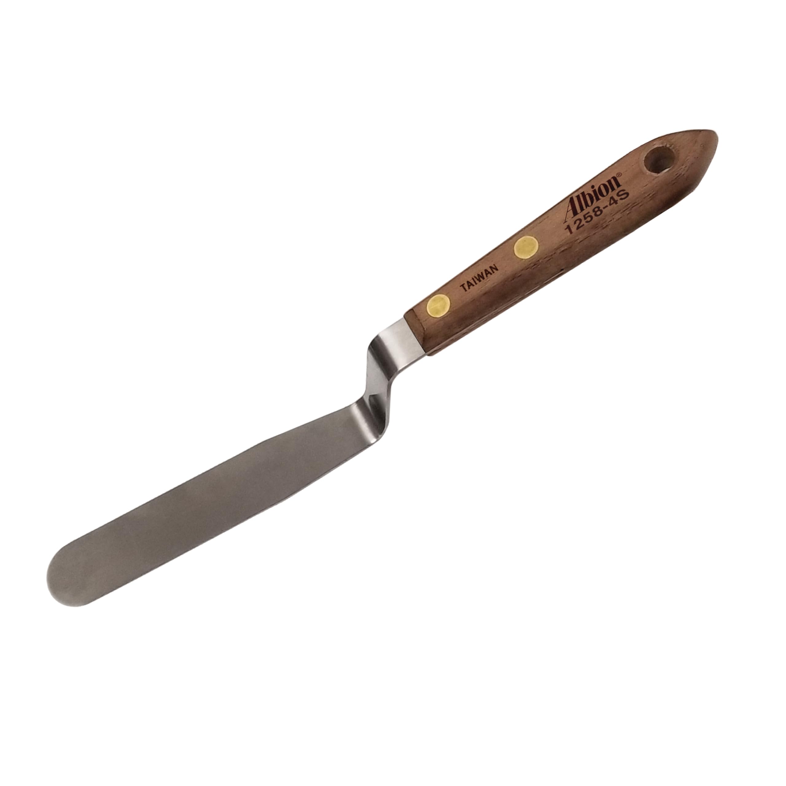 Albion Engineering Classic Offset Caulk Tooling Spatula, Stainless Steel, 1” wide tapered tip x 6” long blade (1258-6S) — Amazon image 6