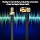 Diyeeni SMA-Verlängerungskabel, 3D-FB Stecker auf SMA-Buchse, SMA-Antennenverlängerungskabel für Baofeng UV-5R UV-82 UV-9R Plus Walkie