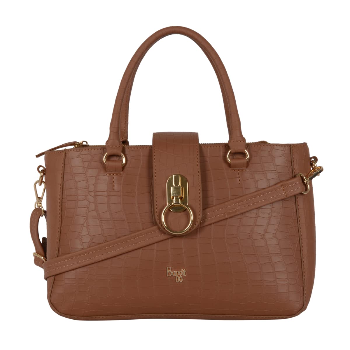 Baggit Women Tan Satchel Handbag Medium Size | Ladies Stylish Casual Purse Bag (B0BN8J9XFF) Amazon Price History, Amazon Price Tracker