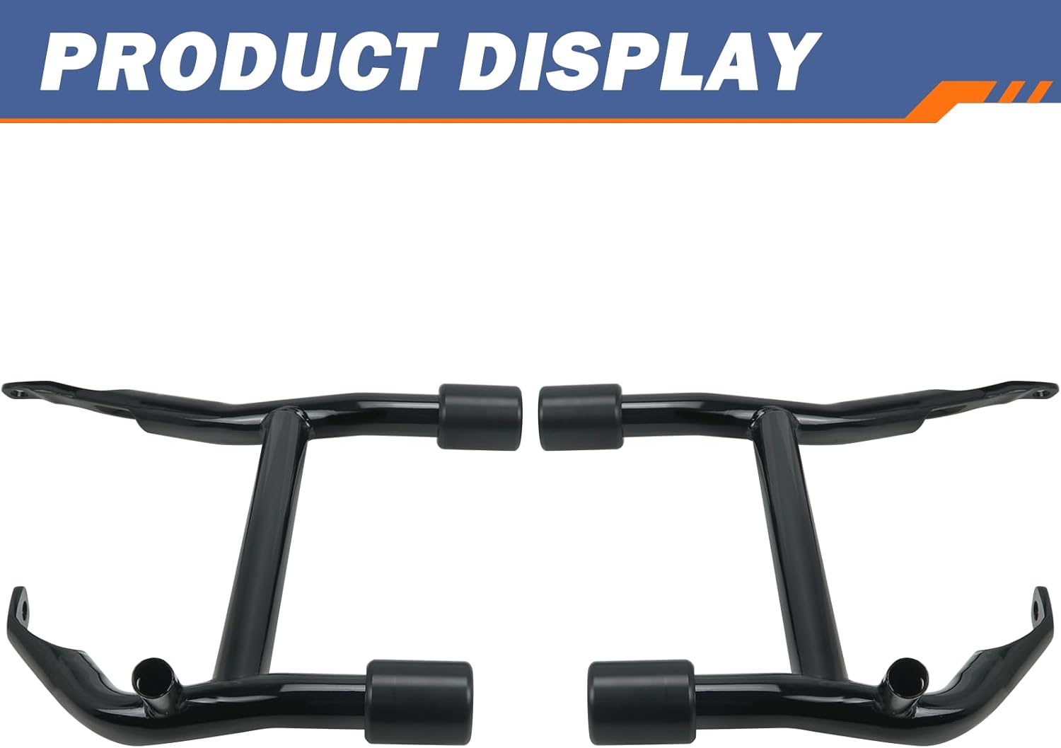 Saddlebag Guards Rear Crash Bars Tip-Over Bar with Support Rails Protection Kit for Harley Touring 2009-2025 Street Glide Road Glide Road King Electra Glide Ultra Limited CVO