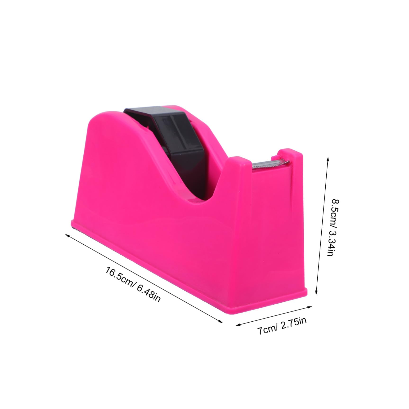 2 Piezas Dispensador Recargable de Cinta Doble Base Adhesiva Tamaño con Antideslizante Corte Moderno Fácil Uso y para Oficina y Escritorio