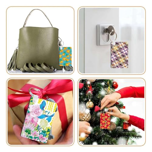 Porte-clés sublimation blanc double face pour personnaliser vos accessoires et cadeaux DIY
