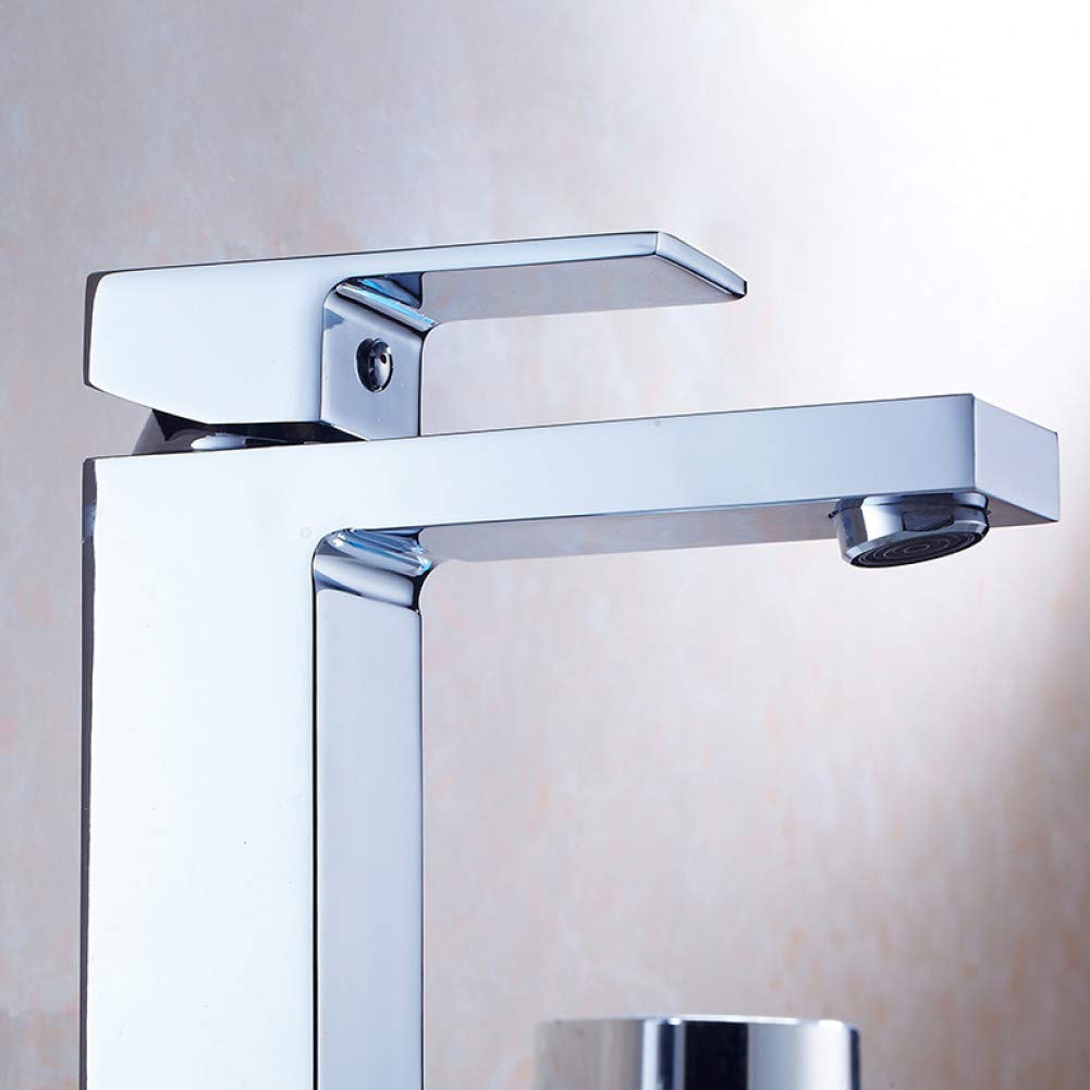 Waschtischarmaturen Chrom Poliert Messing Einhebel Wasserfall Wasserhahn Bad Toilette Schiff Waschbecken Waschbecken Mischbatterie Waschbecken Wasserhahn