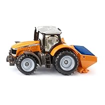 siku 1563, Massey Ferguson con spargisale, Metallo, Plastica, Arancione, Trattore giocattolo per bambini, Incl. spargisale, Cabina rimovibile