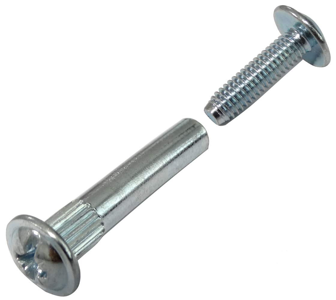 AERZETIX: 50 Juegos de tornillos macho hembra de ensamblaje de muebles М4 15x27mm C41552