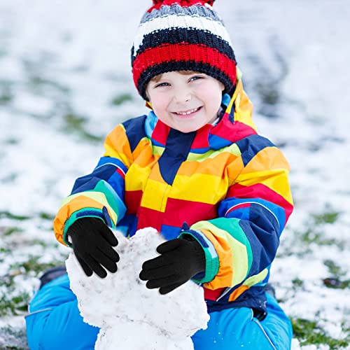 Image of ONESING 6 Pair Baby Gloves Toddler Gloves Toddler Winter Gloves Kids Gloves Winter Stretchy Knit Gloves for Kids Boys Girls