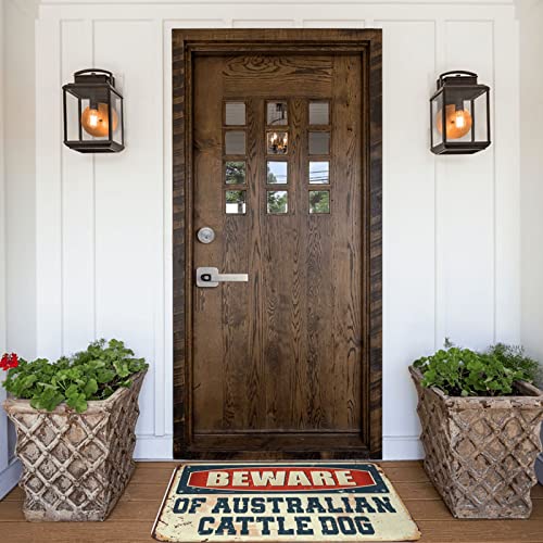 Attention aux chiens de bétail australien tapis entrée 65x90