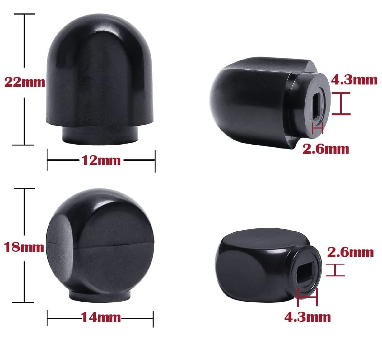 Tolxh Replacement Part NEW set of 2 Stand Mixer Speed Control and Lock Lever Black Knob for KitchenAid Stand Mixer 5qt 6qt K45 KSM90 Etc Models