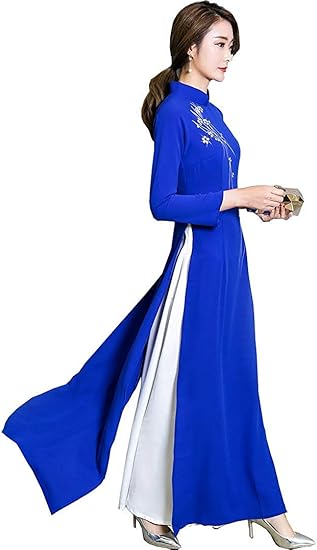 Trtro アオザイ 安い ロングアオザイドレス チャイナ風ワンピース ベトナム服装 大きいサイズ レディース 通販 Trtro アオザイ 安い ロングアオザイドレス チャイナ風ワンピース ベトナム服装 大きいサイズ レディース 通販