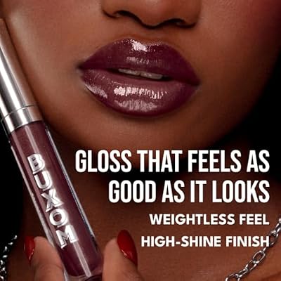Buxom Full-On Plumping Lip Polish, Tinted Lip Plumper Gloss, Plumping Peptides & Vitamin E, High Shine Lip Gloss, Nourishes, Moisturizes & Softens Lips, Vegan