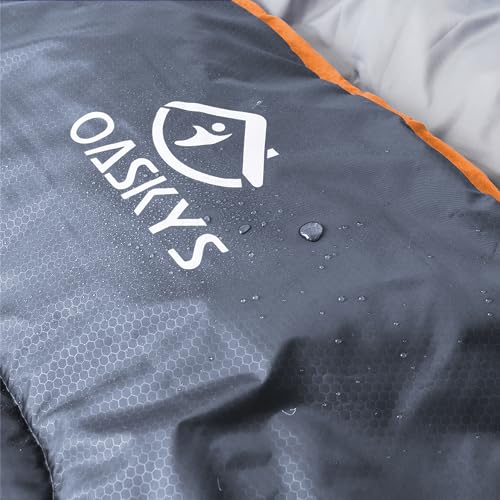 image for oaskys Camping Sleeping Bag - 3 Season Warm & Cool Weather - Summer Sp