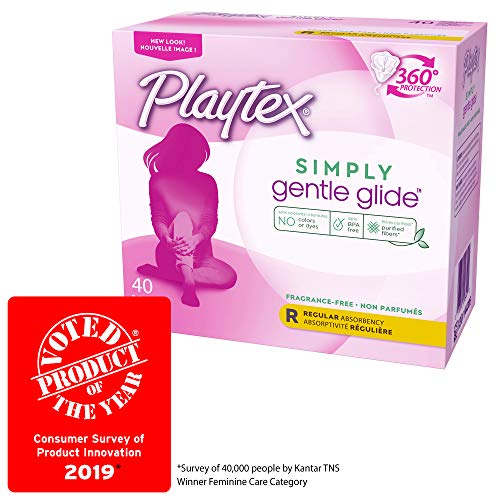 Playtex Simply Gentle Glide Regular Absorbency Tampons #TOP14