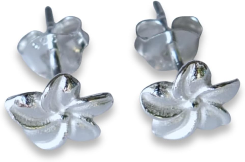 Handmade Small Flower Stud Earrings, 925 Sterling Silver, Pair of Daisy Floral Studs for Women, Tragus Post Pin Earring, Piercing Jewelry, Tarnish & Water Resistant - Image 7