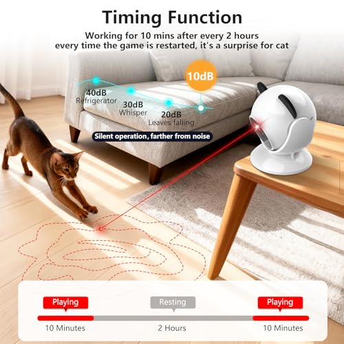 Saolife Laser Cat Toys for Indoor Cats, Interactive Cat Toy Automatic - Image 2