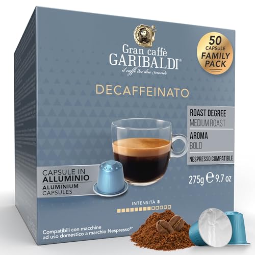 Gran Caff&egrave; Garibaldi Decaffeinated Espresso Pods, Italian R