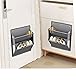 NELLHOMY 2 Pcs Schuh Organizer Hängend, Hängend Schuhaufbewahrung mit Hake, Tür Schuhregal mit 2 Tiefe Taschen für Schrank, Hängeorganizer Tür für Camping Schrank, Schlafsaal und wohnmobil, Grau