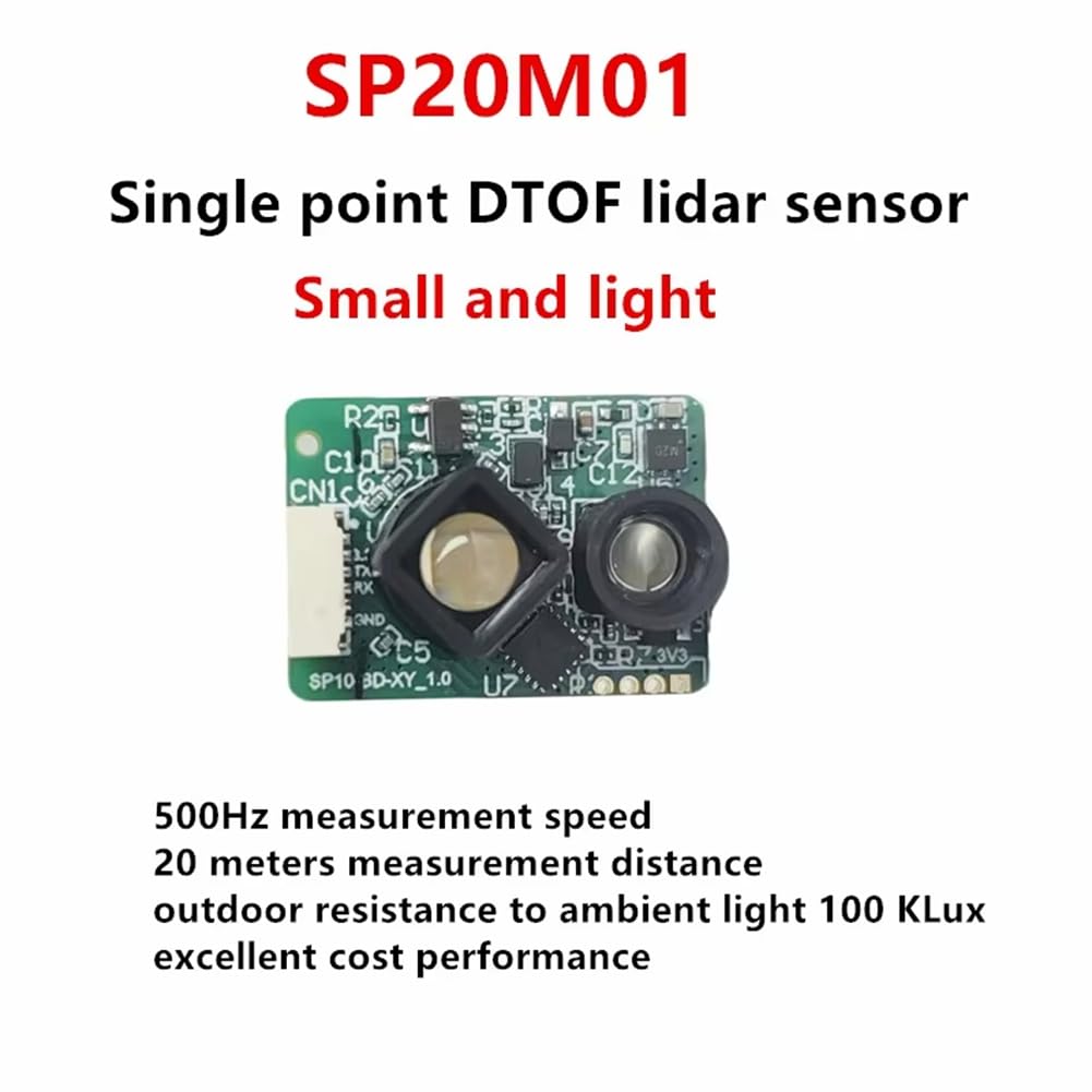UART TTL IIC Interfaccia di Comunicazione Single Point Lidar SP20M01 20 Metri da 500Hz DTOF DTOF Modulo A Distanza per Esterni