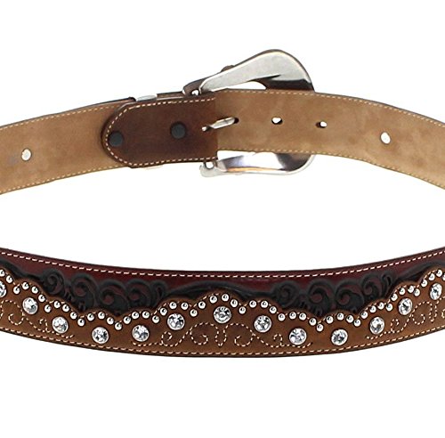 Tony Lama Brown Kaitlyn Crystal Belt C504994