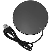 Smart Coffee Mug Warmer, 3 Levels Temperature Setting USB Powered Beverage Cup Warmer for Home Kitchen Office Desk Use(Black)