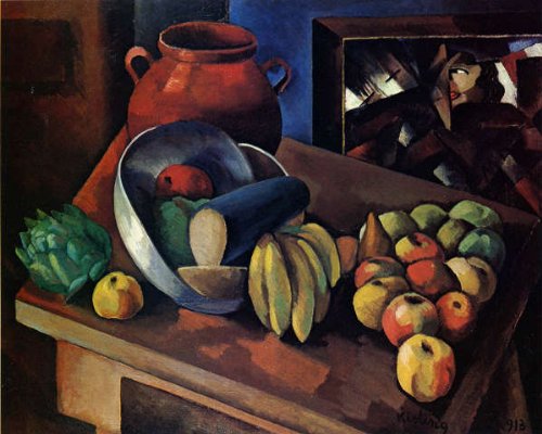 Amazon.co.jp: キスリング・「果物のある静物」 プリキャンバス複製画