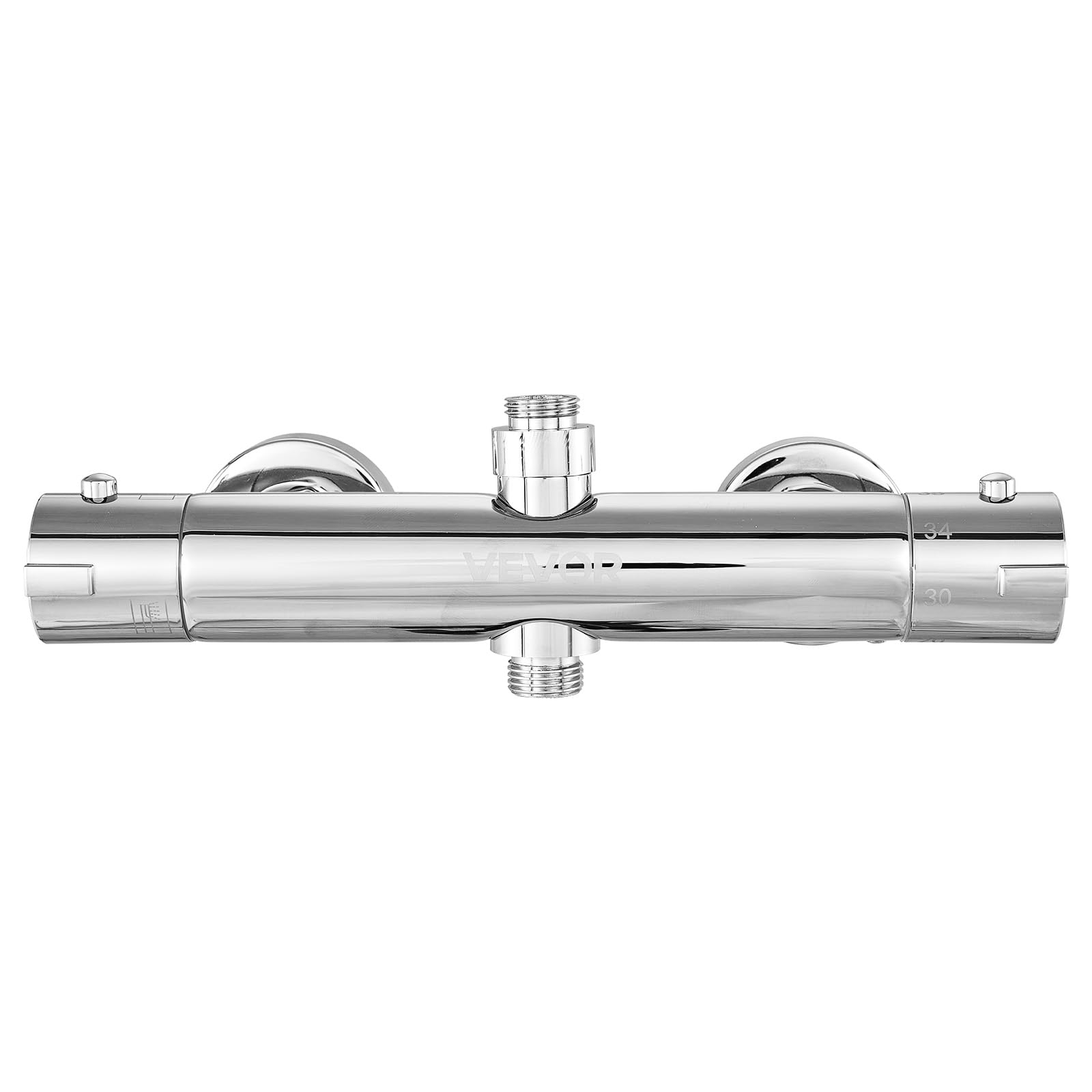 VEVOR Válvula Termostática para Grifo de Ducha, con Cierre Seguro 38 ℃, para Grifo de Ducha de Agua Fría y Caliente, con Temperatura Constante a Baño, Autocaravana y Caravana, 270 x 40 x 40 mm